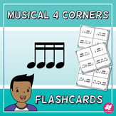 Flashcards with 4 Corners/Section - Standard Notation Reproducible PDF